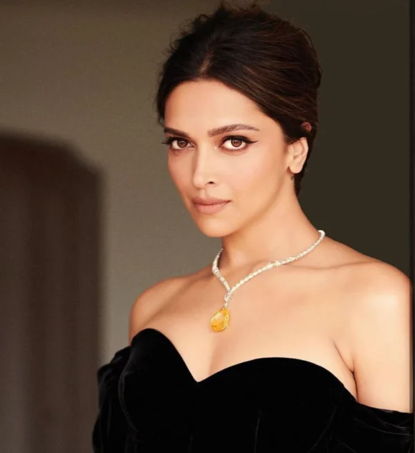 Deepika Oscar AD Necklace-YELLOW