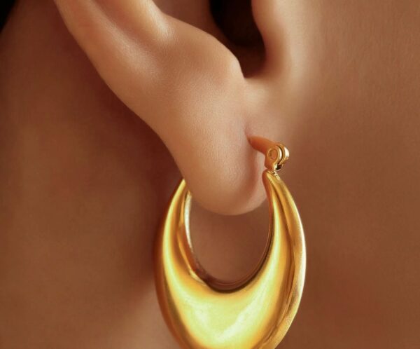 GOLDEN TRENDY GOLD PLATED LOOPS