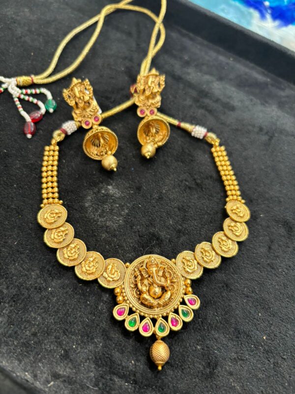 GANESH COPPER TEMPLE NECKLACE